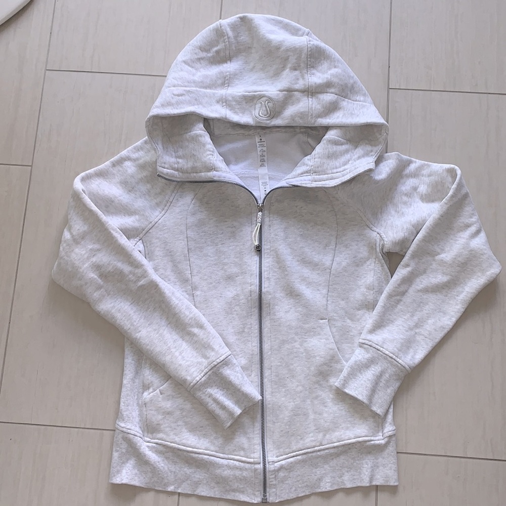 Scuba Full Zip Jacket in heathered alpine white size 8